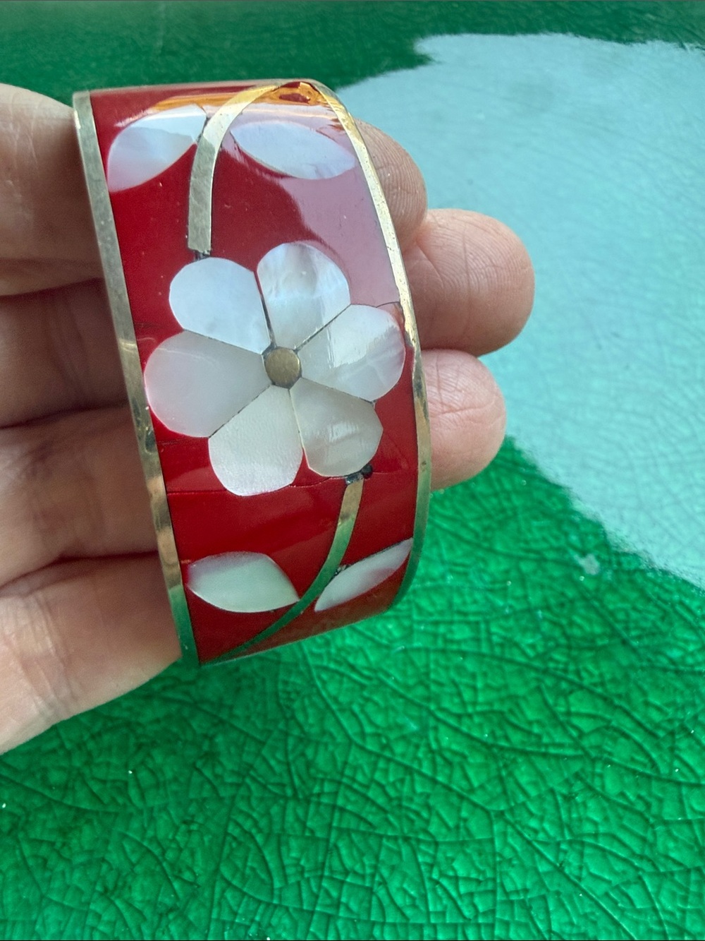 Vintage Mexican Artisan Cuff Bracelet